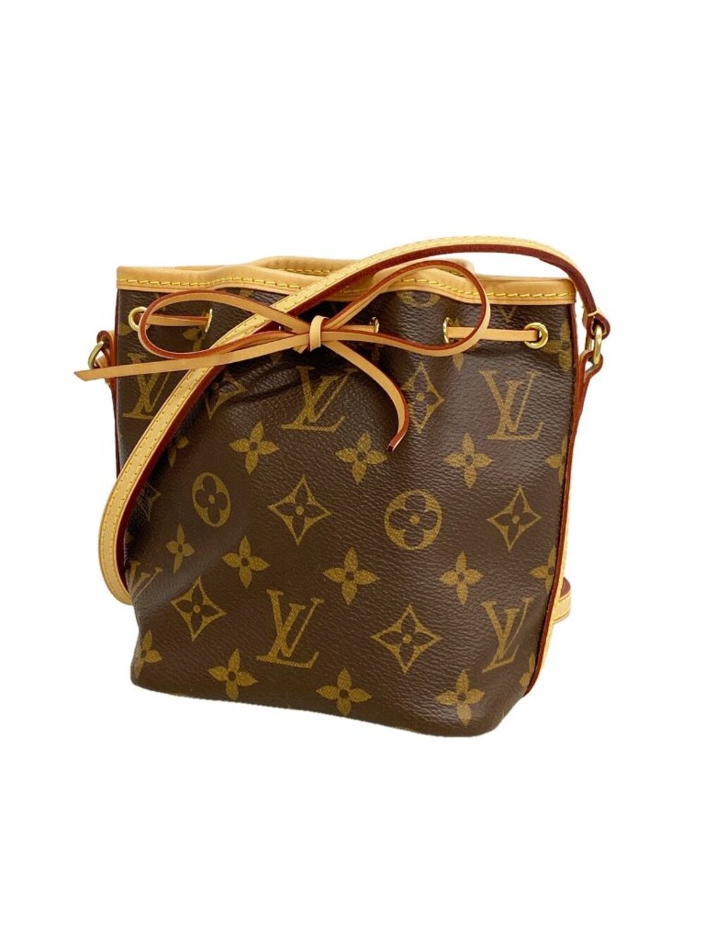 Louis Vuitton Shoulder Bag Monogram Nano Noe Brown